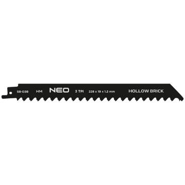 Sabre saw blade, HM, 228 x 19 x 1.2 mm, 3TPI