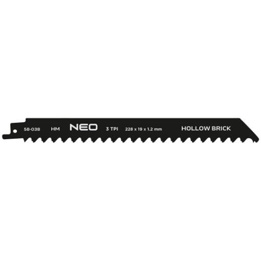Sabre saw blade, HM, 228 x 19 x 1.2 mm, 3TPI