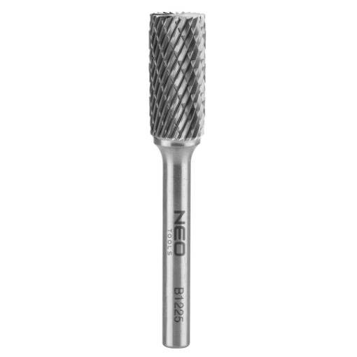 HM metal milling cutter 12x25 mm, shank 6x45 mm type B (cylindrical with blades on top)
