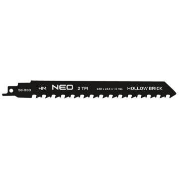 Sabre saw blade, HM, 240 x 22.5 x 1.5 mm, 2TPI