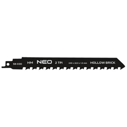 Sabre saw blade, HM, 240 x 22.5 x 1.5 mm, 2TPI