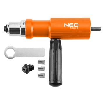 Adapter for breakout rivets for screwdriver