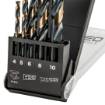 HSS-CNC metal drill bits, 124°, "Pro-Tec", 4.0 - 10 mm, set of 5 pcs.