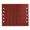 Velcro-backed sanding paper 115 x 230 mm, P80, 5 pcs, with 10 holes