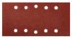 Velcro-backed sanding paper 115 x 230 mm, P80, 5 pcs, with 10 holes