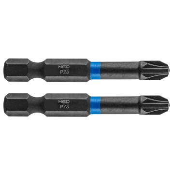 Impact bits PZ3 x 50 mm, 2 pcs.