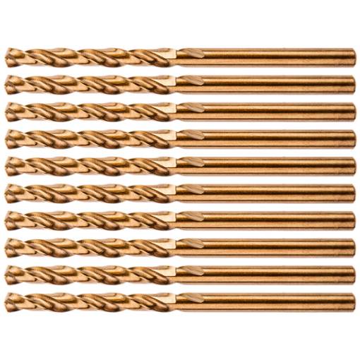 HSS-Co 2.0 mm metal drill bits, 10 pcs.