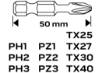 Impact bit set, 10 pieces.