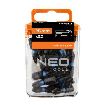 Impact bits PZ3 x 25 mm, 20 pcs.