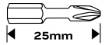 Impact bits PZ3 x 25 mm, 20 pcs.