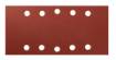Velcro-backed sanding paper 115 x 230 mm, P240, 5 pcs, with 10 holes