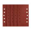 Velcro-backed sanding paper 115 x 230 mm, P100, 5 pcs, with 10 holes