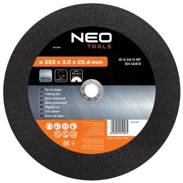 Metal cutting disc 355 x 3.0 x 25.4 mm 41 A 24-S-BF