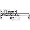 HSS-TiN metal drill bit, 8.0 mm