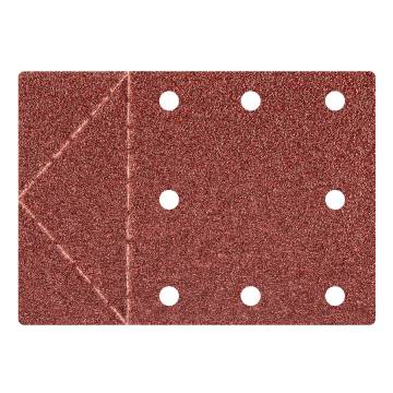 Sanding paper 115 x 160 mm, with 8 holes, tear-off perforation, velcro, P40, 3 pcs.