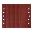 Velcro-backed sanding paper 115 x 230 mm, P60, 5 pcs, with 10 holes