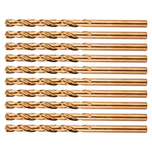 HSS-Co metal drill bits 4.5 mm, 10 pcs.