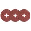 Fibre sanding discs 125, K40, 3 pcs.