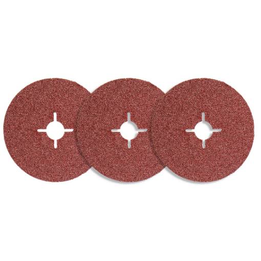 Fibre sanding discs 125, K40, 3 pcs.