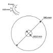 Diamond blade 180 x 22.2 mm, turbo wave