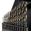 HSS-CNC metal drill bits, 124°, "Pro-Tec", 1.5 - 6.5 mm, set of 13 pcs.
