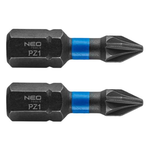 Impact bits PZ1 x 25 mm, 2 pcs.