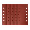 Velcro-backed sanding paper 115 x 230 mm, P180, 5 pcs, with 10 holes