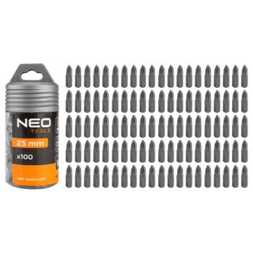 Screwdriver bits PH2 x 25 mm, 100 pcs.