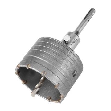 Forked hole saw 85mm with SDS+ adapter and pilot drill bit