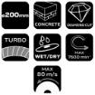 Diamond blade 200 x 25.4 mm, turbo