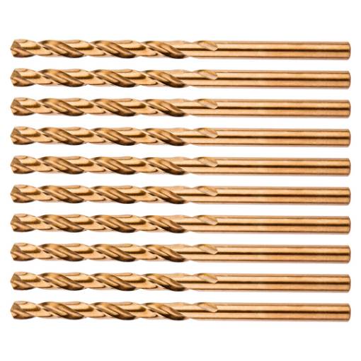 HSS-Co metal drill bits 4.8 mm, 10 pcs.