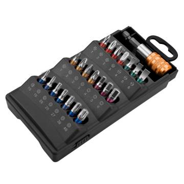 Screwdriver bits, set of 22 pieces.