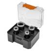 Diamond holesaws (18, 22, 27, 35 mm), set of 4 el.