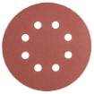 Velcro-backed sanding discs 125 mm, P240 5 pcs, with 8 holes