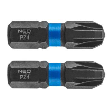 Impact bits PZ4 x 25 mm, 2 pcs.