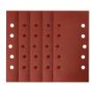 Velcro-backed sanding paper 115 x 230 mm, P120, 5 pcs, with 10 holes