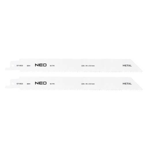Sabre saw blades 228 x 19 x 0.9 mm, 18TPI, cpl. 2 pcs.