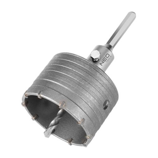 Forked hole saw 85 mm with HEX adapter and pilot drill bit