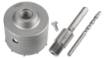 Forked hole saw 85 mm with HEX adapter and pilot drill bit