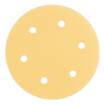 Velcro-backed sanding paper 225 mm, K120, 5 pcs, with 6 holes for sander 59G264, 59G265