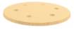 Velcro-backed sanding paper 225 mm, K120, 5 pcs, with 6 holes for sander 59G264, 59G265