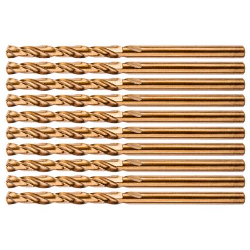 HSS-Co metal drill bits 3.0 mm, 10 pcs.