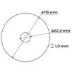 Metal cutting discs 115 x 1.0 x 22.2 mm, 41 A60-T-BF, 10 pieces film