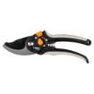 By-pass secateurs 200 mm, range up to 18 mm, adjustable spacing.