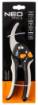 By-pass secateurs 200 mm, range up to 18 mm, adjustable spacing.