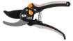 By-pass secateurs 200 mm, range up to 18 mm, adjustable spacing.