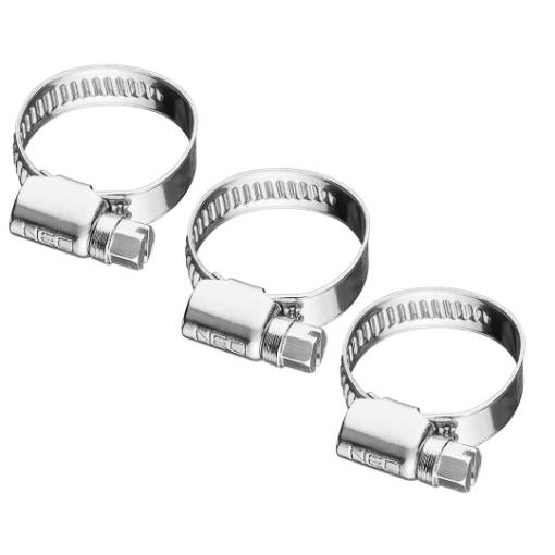Worm gear hose clamp 12-20/9 mm, W4, 3 pcs