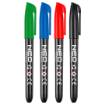 Construction marker, 4 colours, permanent, waterproof, oil-based, 4 pieces