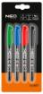 Construction marker, 4 colours, permanent, waterproof, oil-based, 4 pieces