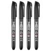 Construction marker, black, permanent, waterproof, oil-based, 4 pieces